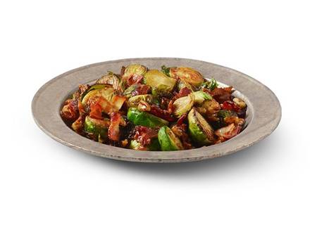 Bourbon-Glazed Bacon Brussel Sprouts Recipe | OHLQ
