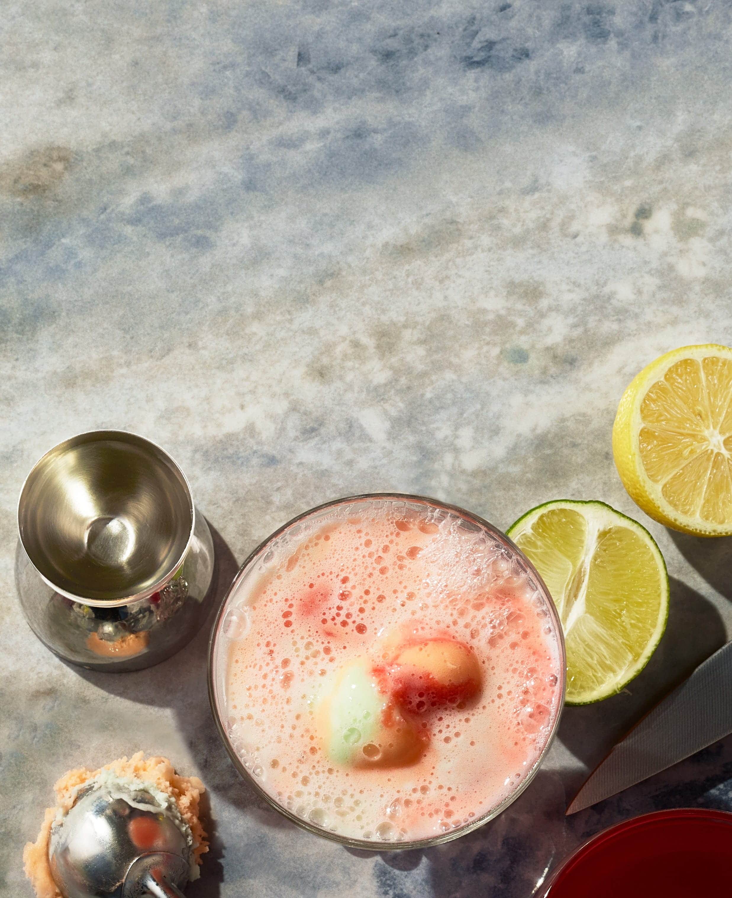 Rainbow Sherbet Punch with Alcohol (Serves 17-22) | OHLQ.com