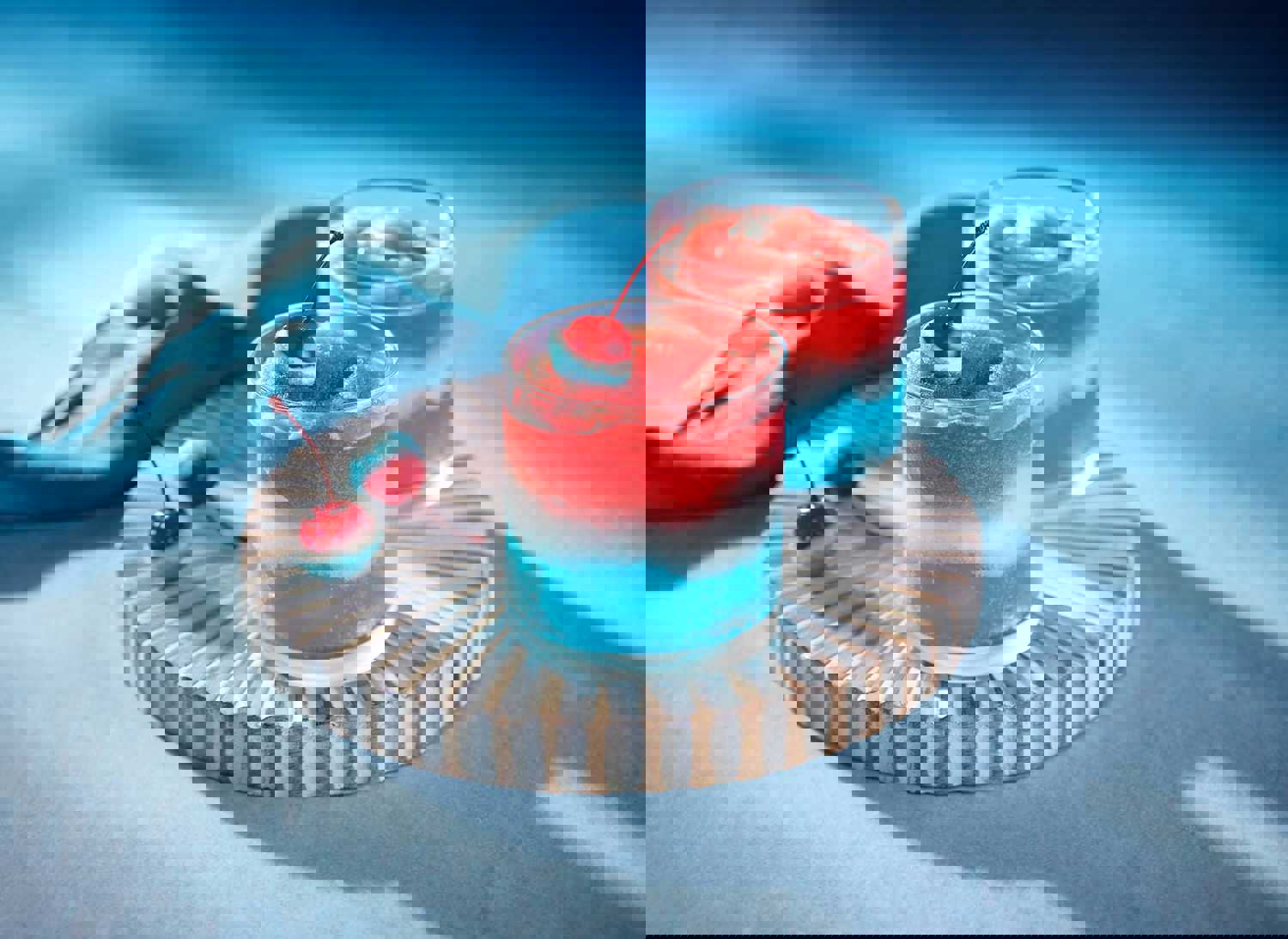 Red, White, and Blue Daiquiri Recipe (Serves 68)